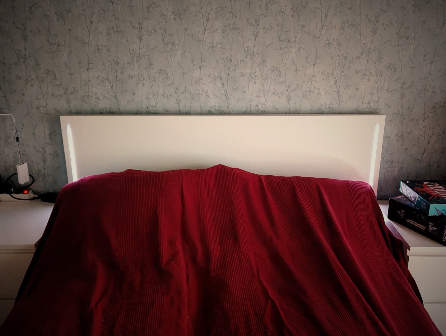 Result: one light strip on each side of the headboard
