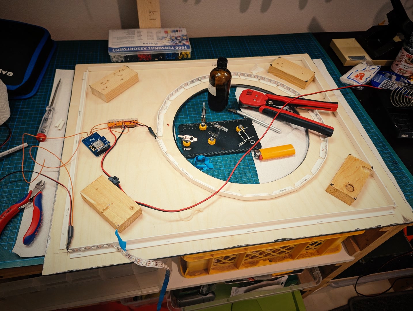 Wiring on the workbench